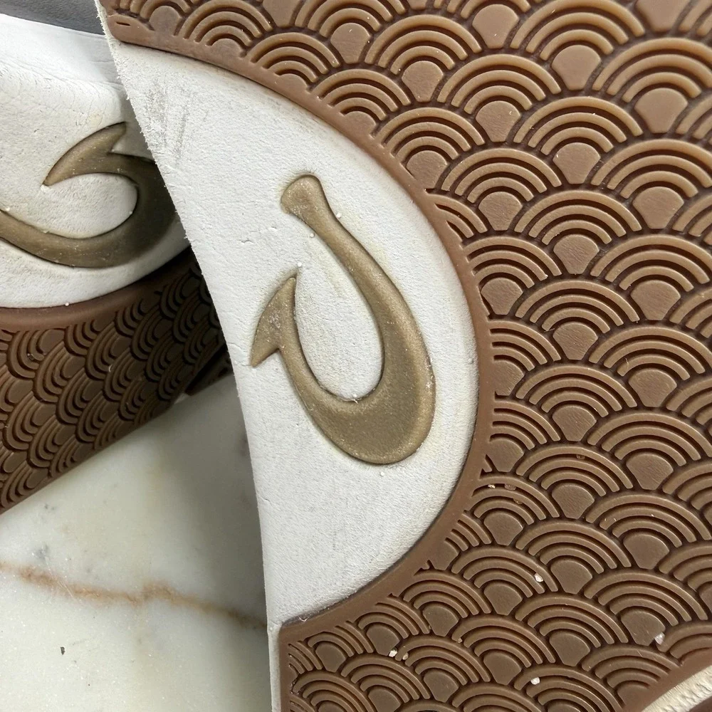 OluKai Lae'Ahi Li 'Ili Mens Size 11 Brown Casual Leather Sneakers 10455-6363